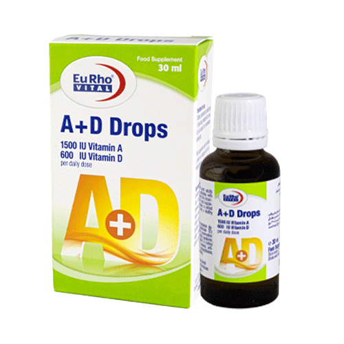 قطره خوراکی A+D یوروویتال 30 میلی لیتر A+D DROPS EURHO VITAL