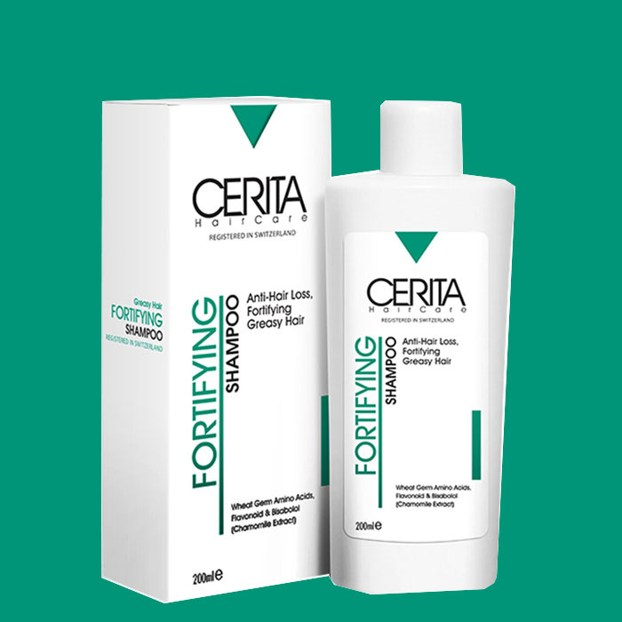 شامپو ضد ریزش موی چرب سریتا FORTIFYING GREASY HAIR CERITA