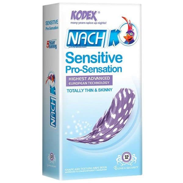 کاندوم ضد حساسیت 12 عددی کودکس SENSITIVE PRO-SENSATION CONDOM KODEX