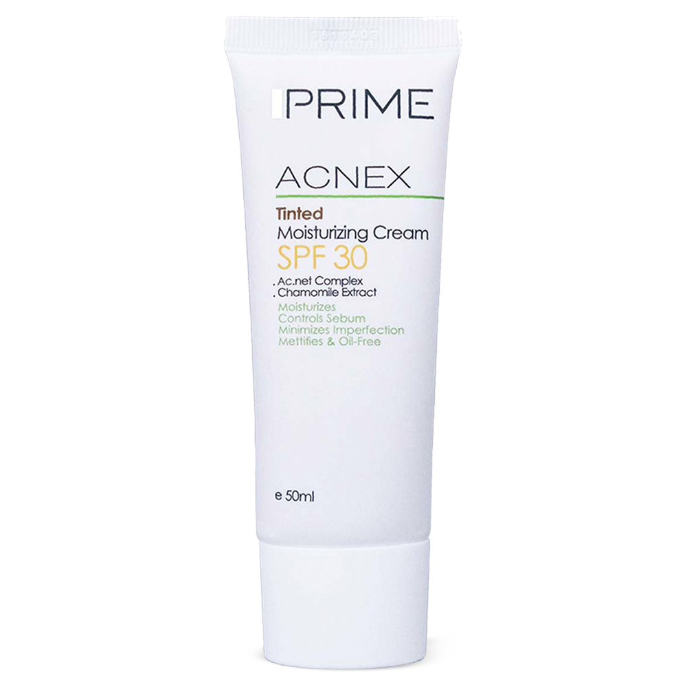 کرم مرطوب کننده رنگی SPF30 پرایم ACNEX TINTED SPF 30 MOISTURIZING CREAM PRIME