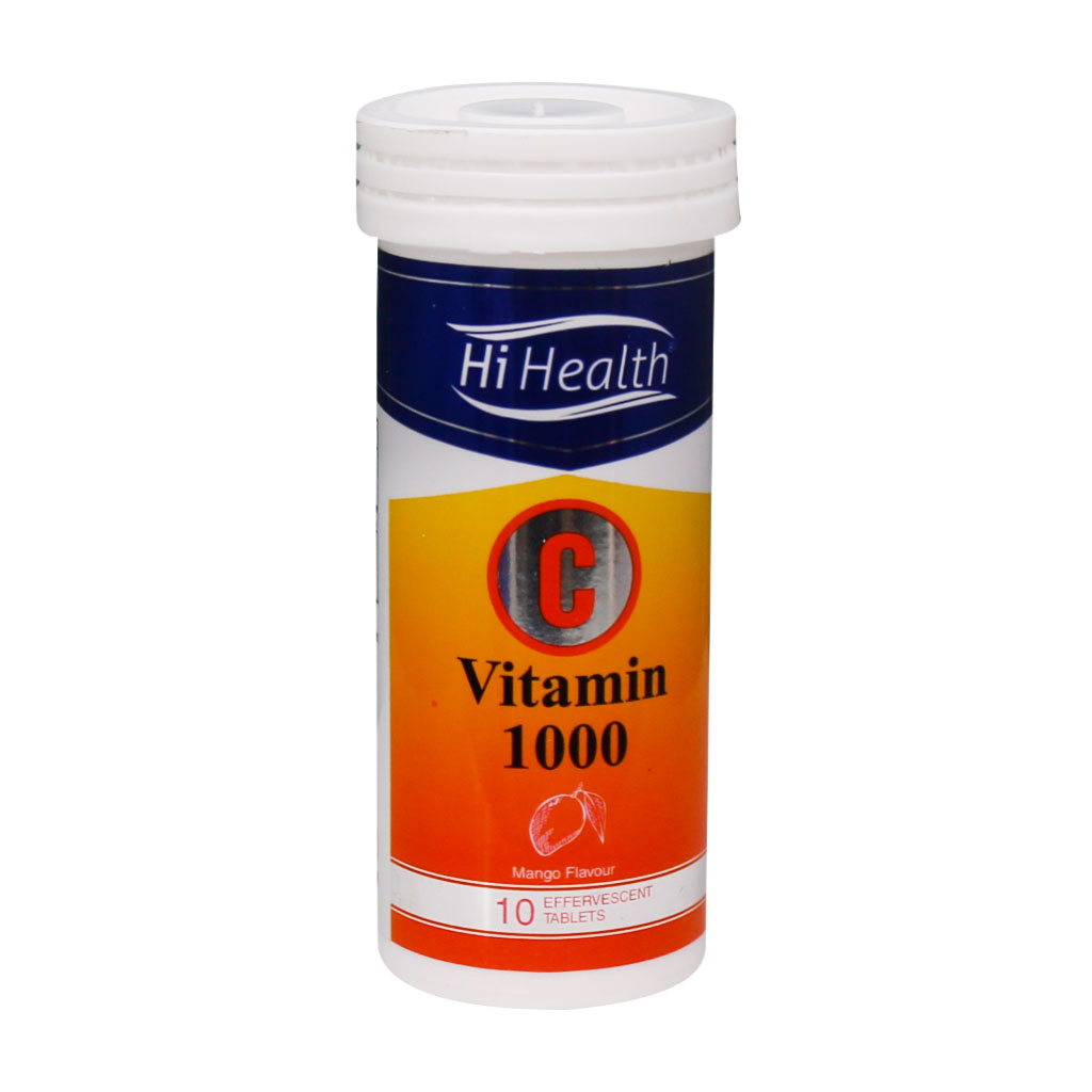 جوشان ویتامین سی 1000 میلی 10 و 20 عددی های هلثVITAMIN C 1000 HI HEALTH