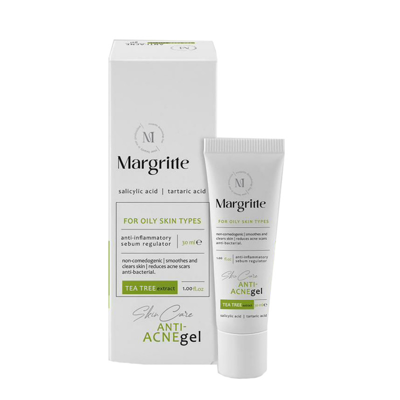 مارگریت آکنه ژل مناسب پوست چرب و مستعد آکنه  Margritte Anti Acne Gel For Oily Skin Types