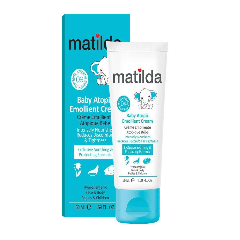 کرم مرطوب کننده آتوپیک کودک 50 میل ماتیلدا BABY ATOPIC EMOLLIENT CREAM MATILDA