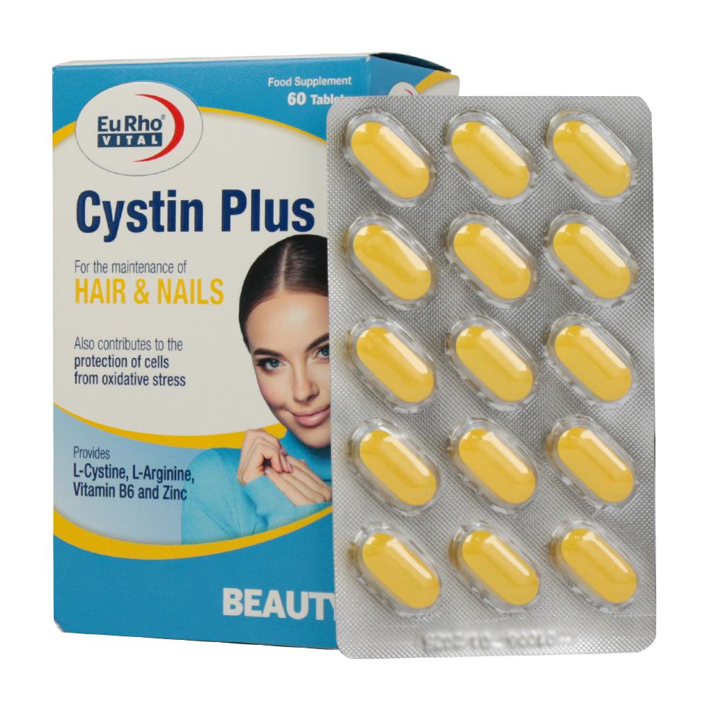 قرص سیستین پلاس یوروویتال EURHOVITAL CYSTIN PLUS 60 TABLETS